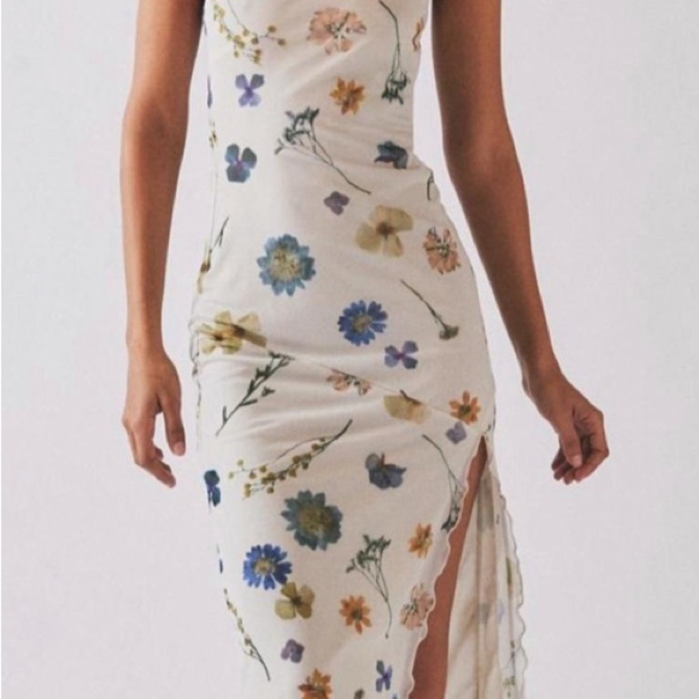 Floral Print Mesh Samara Dress